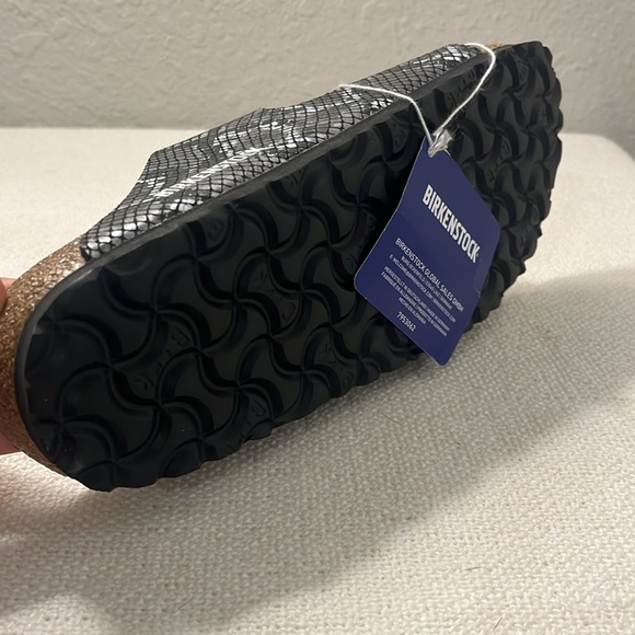 BIRKENSTOCK Arizona slide sandals leather snake print size eur 37 L6 - Picture 10 of 11